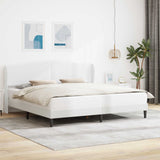 Struttura del letto con testiera Bianco 180 x 200 cm Similpelle