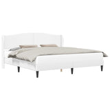 Struttura del letto con testiera Bianco 180 x 200 cm Similpelle