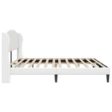 Struttura del letto con testiera Bianco 180 x 200 cm Similpelle