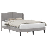 Struttura del letto Grigio Chiaro 140 x 190 cm Velluto