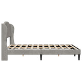 Struttura del letto Grigio Chiaro 140 x 190 cm Velluto