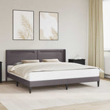 Struttura del letto con testiera Grigio 180 x 200 cm Similpelle