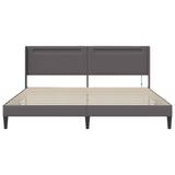 Struttura del letto con testiera Grigio 180 x 200 cm Similpelle