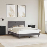 Struttura del letto con testiera Grigio 140 x 200 cm Similpelle
