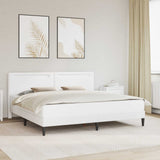 Struttura del letto con testiera Bianco 180 x 200 cm Similpelle