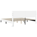 Struttura del letto con testiera Bianco 180 x 200 cm Similpelle