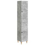 Set di armadi 2 pcs Grigio Cemento Legno ingegnerizzato