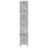 Set di armadi 2 pcs Grigio Cemento Legno ingegnerizzato