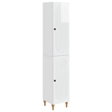 Set di armadi 2 pcs Bianco Lucido Legno ingegnerizzato