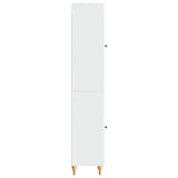 Set di armadi 2 pcs Bianco Lucido Legno ingegnerizzato