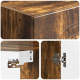 Set di armadi 2 pcs Rovere Fumo Legno ingegnerizzato