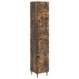 Set di armadi 2 pcs Rovere Fumo Legno ingegnerizzato