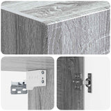 Set di armadi 2 pcs Sonoma grigio Legno ingegnerizzato