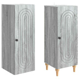 Set di armadi 2 pcs Sonoma grigio Legno ingegnerizzato