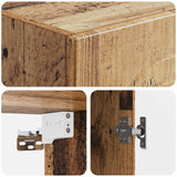 Set di armadi 2 pcs Legno antico Legno ingegnerizzato