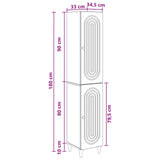 Set di armadi 2 pcs Legno antico Legno ingegnerizzato