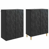 Set di armadi 2 pcs Nero Legno ingegnerizzato