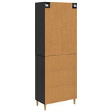 Set di armadi 2 pcs Nero Legno ingegnerizzato