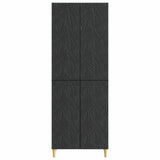 Set di armadi 2 pcs Nero Legno ingegnerizzato