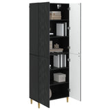 Set di armadi 2 pcs Nero Legno ingegnerizzato