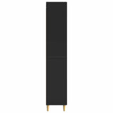 Set di armadi 2 pcs Nero Legno ingegnerizzato