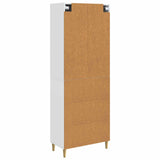 Set di armadi 2 pcs Bianco Lucido Legno ingegnerizzato