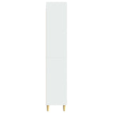 Set di armadi 2 pcs Bianco Lucido Legno ingegnerizzato