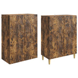Set di armadi 2 pcs Rovere Fumo Legno ingegnerizzato