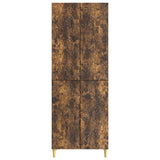 Set di armadi 2 pcs Rovere Fumo Legno ingegnerizzato
