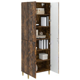 Set di armadi 2 pcs Rovere Fumo Legno ingegnerizzato