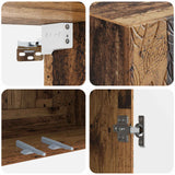 Set di armadi 2 pcs Legno antico Legno ingegnerizzato