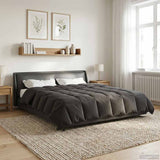 Duvet Estivo Trapuntato Antracite 200 x 200 cm Microfibra