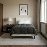 Duvet Estivo Trapuntato Antracite 155 x 220 cm Microfibra