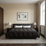 Duvet Estivo Trapuntato Antracite 220 x 260 cm Microfibra