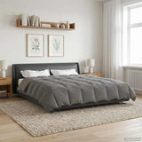 Duvet Estivo Trapuntato Grigio chiaro 200 x 240 cm Microfibra