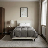 Duvet Estivo Trapuntato Grigio chiaro 135 x 220 cm Microfibra