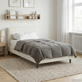 Duvet Estivo Trapuntato Grigio chiaro 155 x 220 cm Microfibra