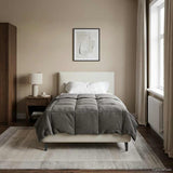 Duvet Estivo Trapuntato Grigio chiaro 155 x 220 cm Microfibra