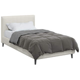 Duvet Estivo Trapuntato Grigio chiaro 155 x 220 cm Microfibra