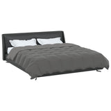Duvet Estivo Trapuntato Grigio chiaro 240 x 260 cm Microfibra