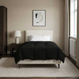 Duvet Estivo Trapuntato Nero 135 x 200 cm Microfibra