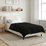 Duvet Estivo Trapuntato Nero 140 x 220 cm Microfibra