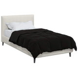 Duvet Estivo Trapuntato Nero 140 x 220 cm Microfibra