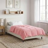 Duvet Estivo Trapuntato Rosa 155 x 200 cm Microfibra