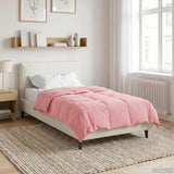 Duvet Estivo Trapuntato Rosa 140 x 220 cm Microfibra