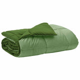 Duvet Estivo Trapuntato Verde 155 x 200 cm Microfibra