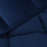 Duvet Estivo Trapuntato Blu Scuro 200 x 240 cm Microfibra