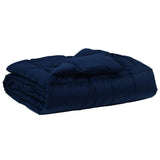 Duvet Estivo Trapuntato Blu Scuro 155 x 220 cm Microfibra