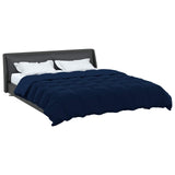 Duvet Estivo Trapuntato Blu Scuro 220 x 260 cm Microfibra
