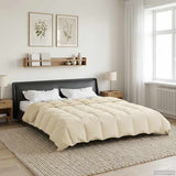 Duvet Estivo Trapuntato Crema 220 x 260 cm Microfibra